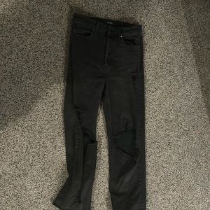 wild and fable black ripped jeans